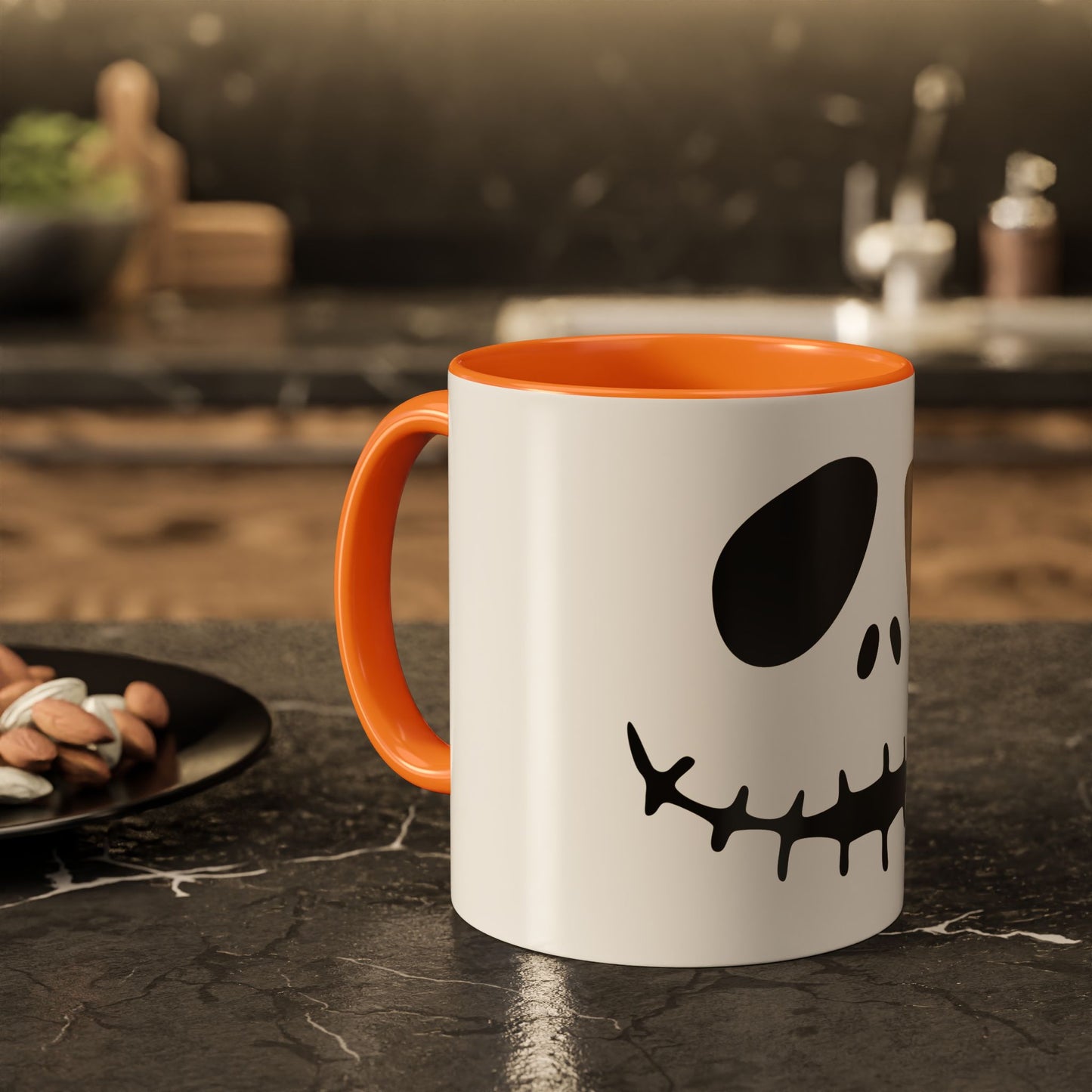Jack Skellington Face Mug | Ceramic Coffee Mug 11oz 15oz