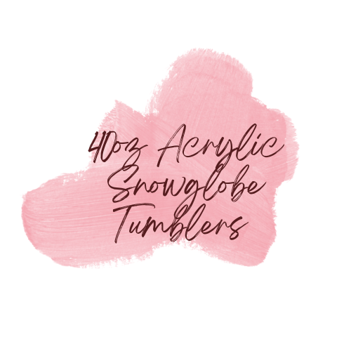 40oz Acrylic Snowglobe Cups