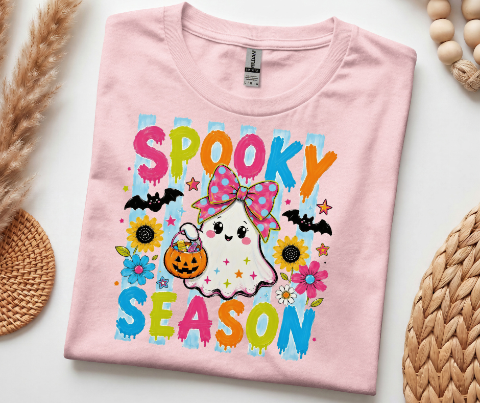 Spooky Season Shirt β Cute Ghost Pumpkin Halloween Tee