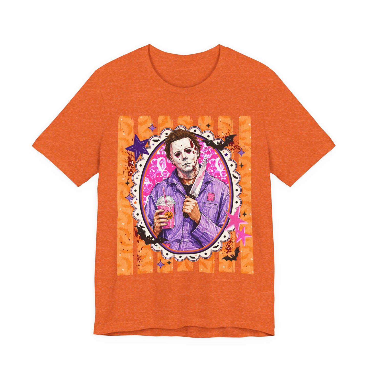 Michael Myers Retro Portrait Tee – Cute Creepy Halloween Horror Graphic Shirt