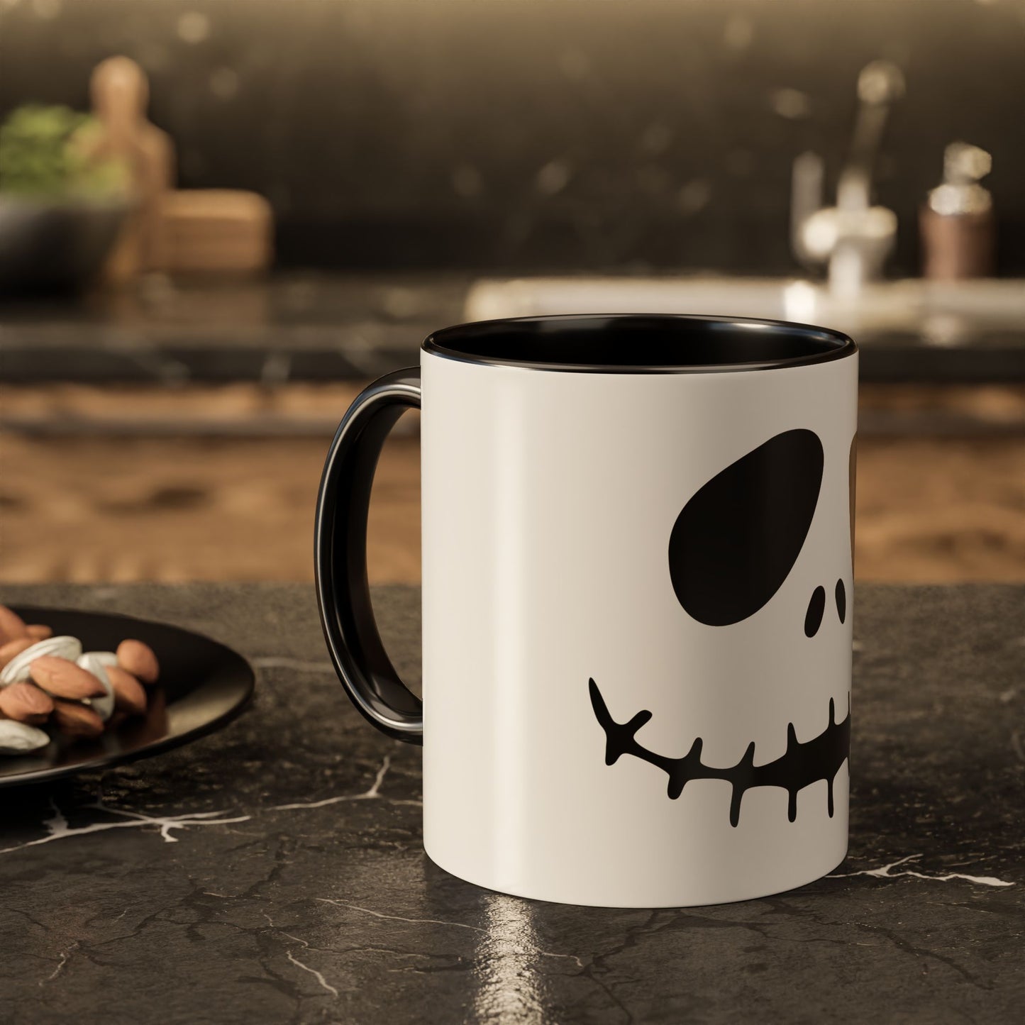 Jack Skellington Face Mug | Ceramic Coffee Mug 11oz 15oz