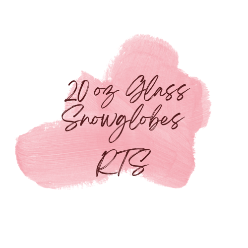 20oz Glass Snowglobes- Ready to ship