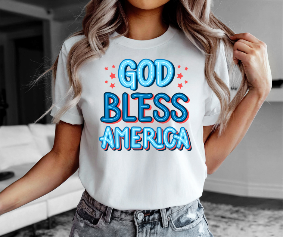 God Bless America T‑Shirt – Patriotic Fourth of July Tee