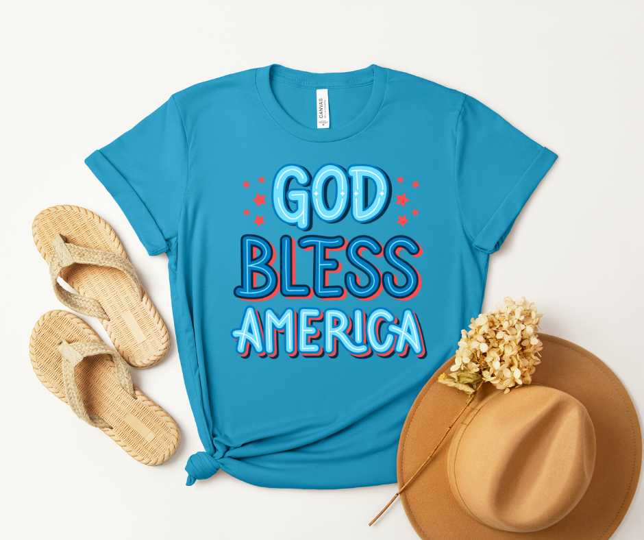 God Bless America T‑Shirt – Patriotic Fourth of July Tee