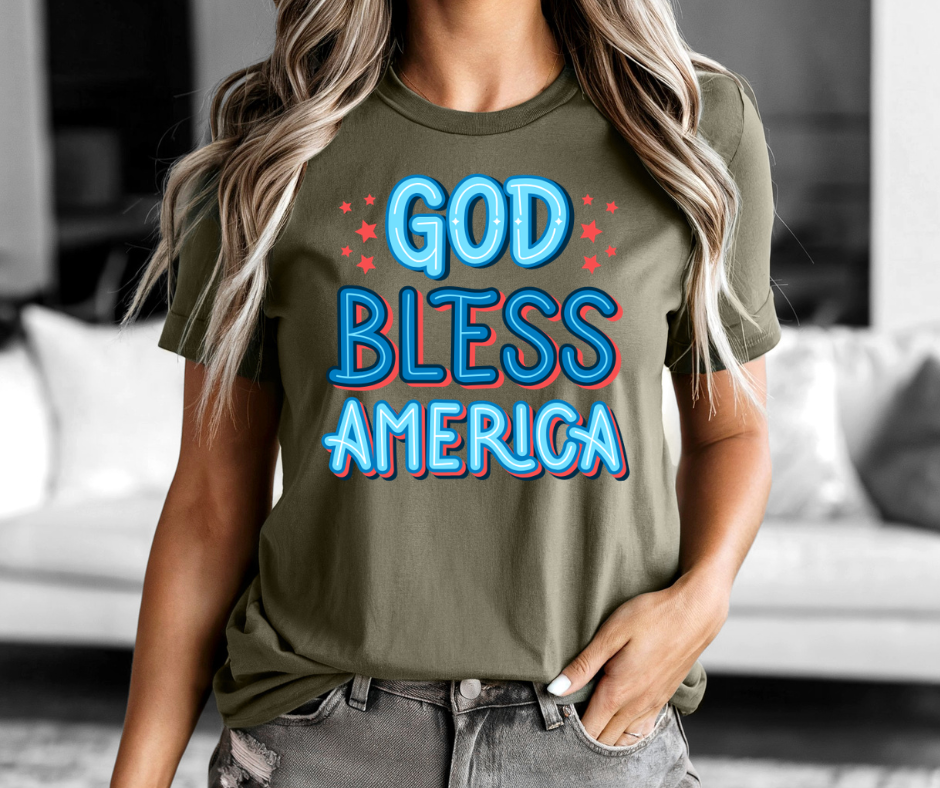 God Bless America T‑Shirt – Patriotic Fourth of July Tee