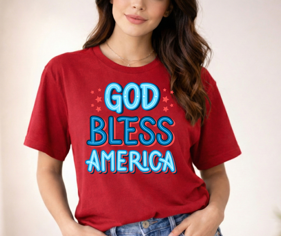 God Bless America T‑Shirt – Patriotic Fourth of July Tee