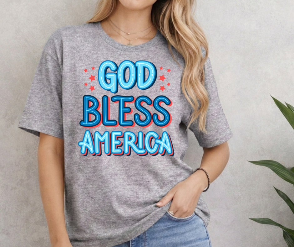 God Bless America T‑Shirt – Patriotic Fourth of July Tee