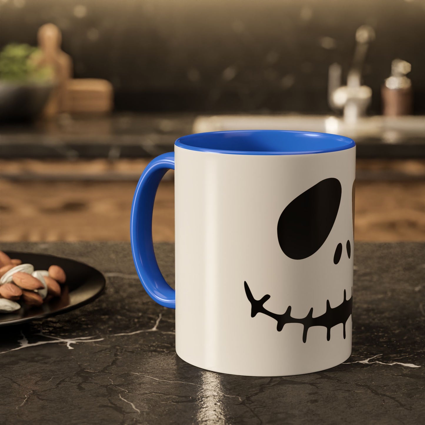 Jack Skellington Face Mug | Ceramic Coffee Mug 11oz 15oz