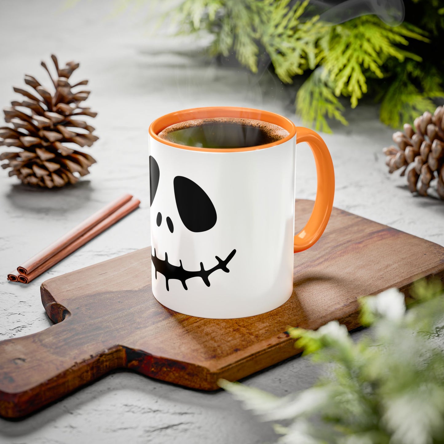 Jack Skellington Face Mug | Ceramic Coffee Mug 11oz 15oz