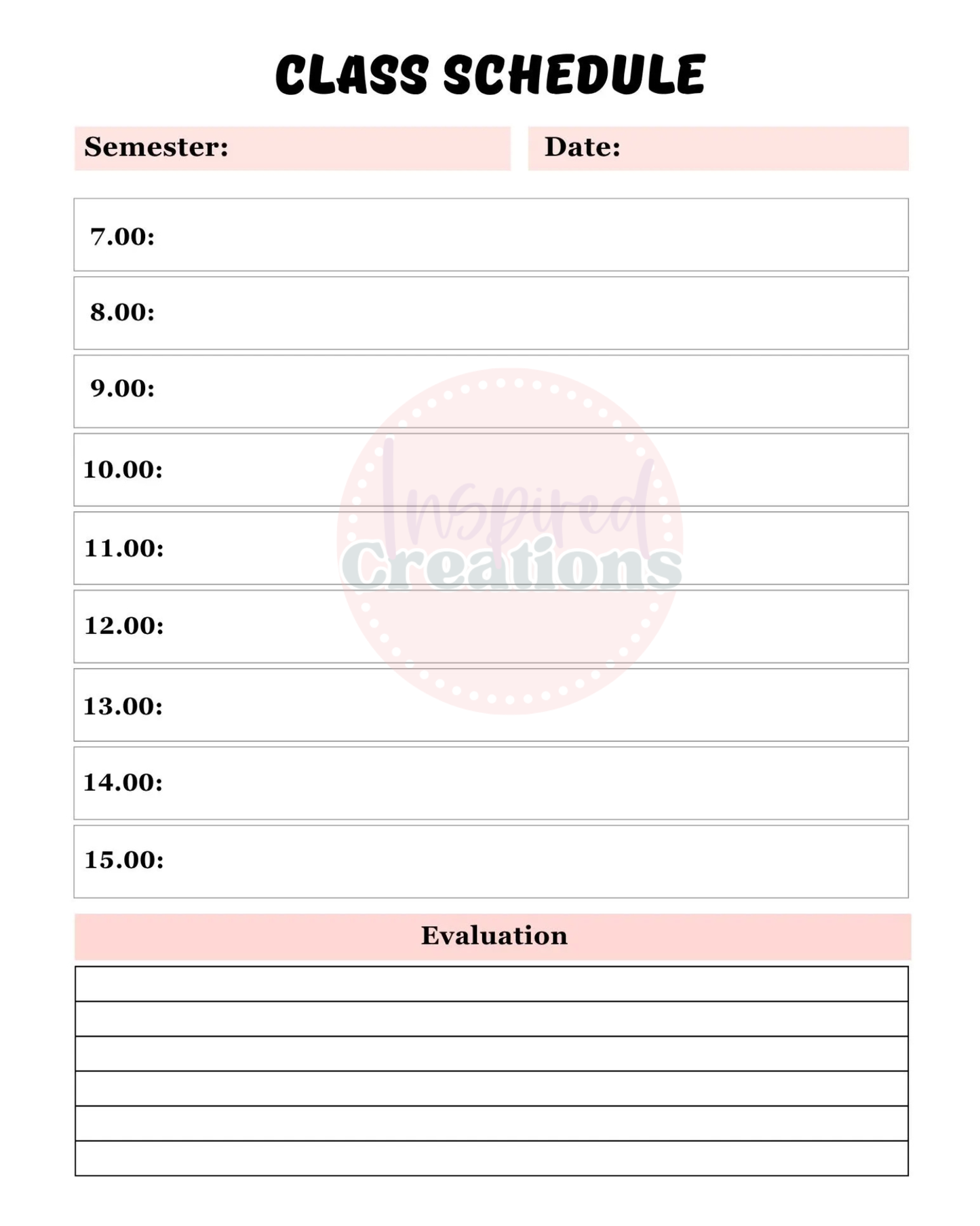 Back to School Digital Planner | Student Planner | Printable Academic Organizer | Instant Digital Download