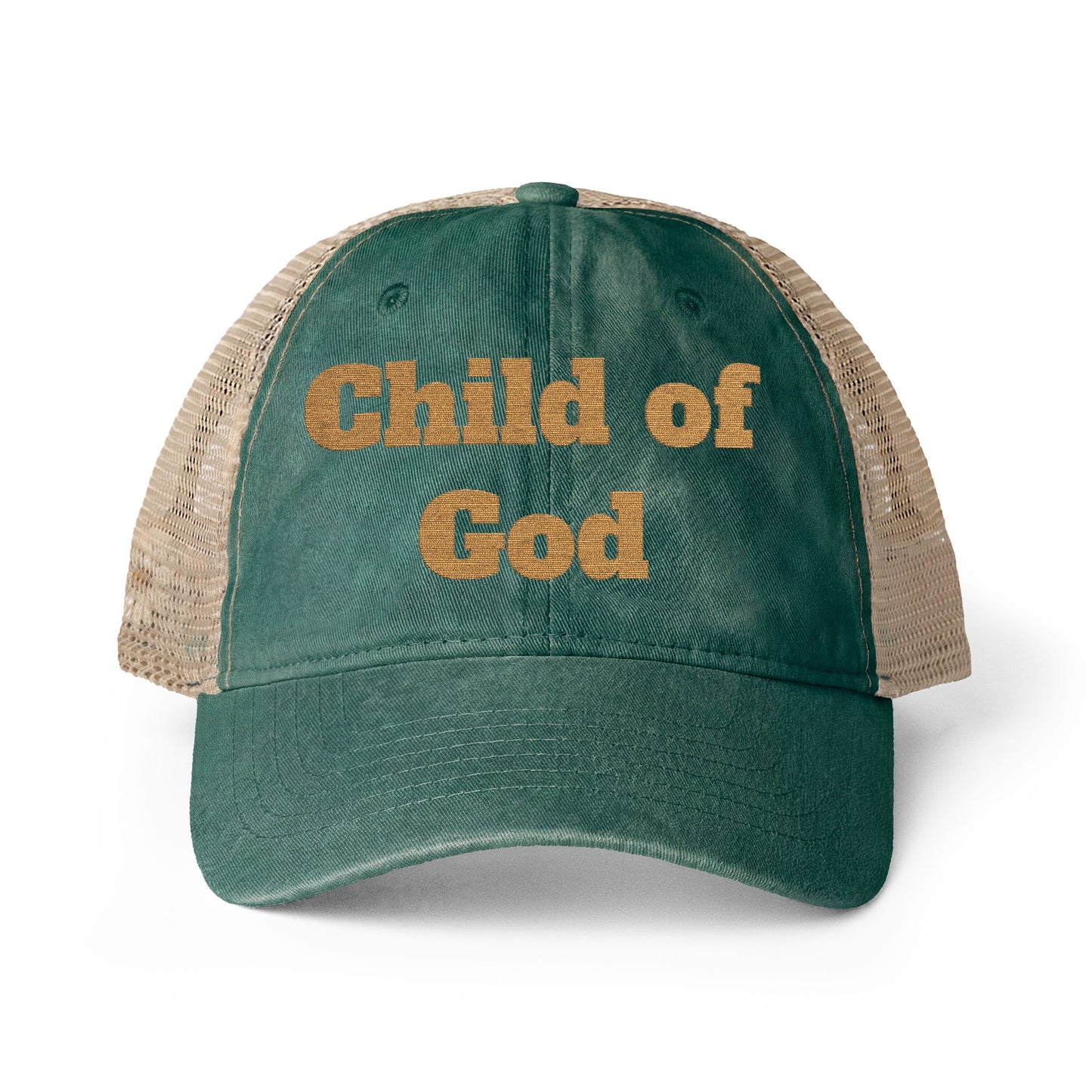 Women's Washed Ponyhole breathable Mesh-Back Caps.