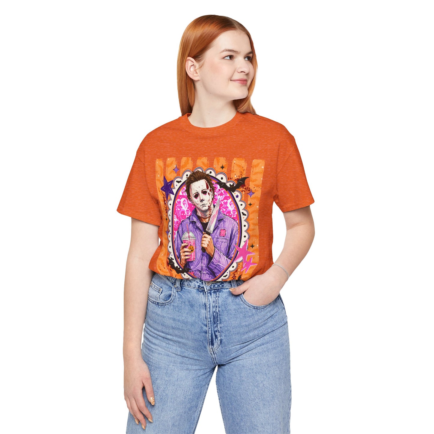 Michael Myers Retro Portrait Tee – Cute Creepy Halloween Horror Graphic Shirt