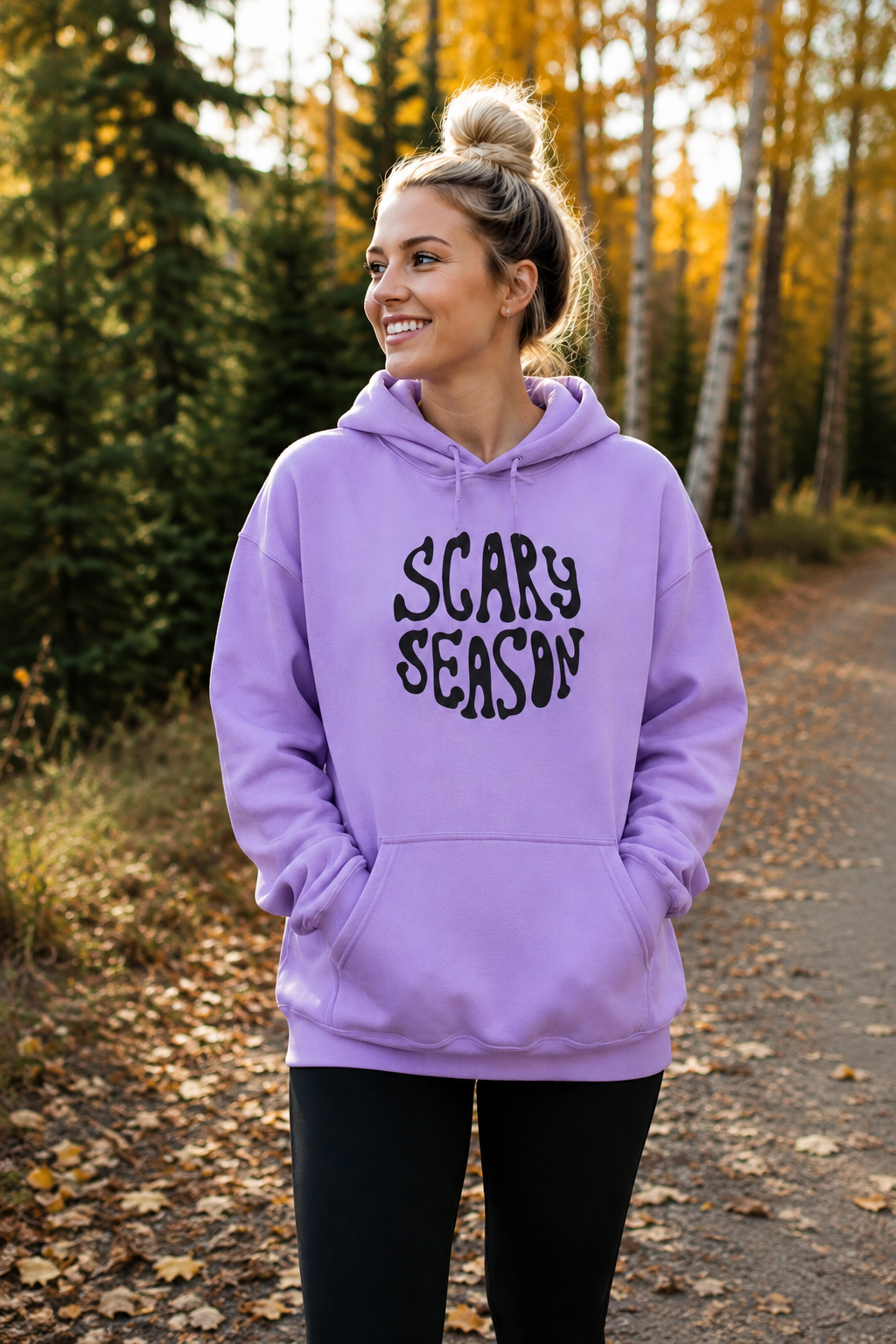 Scary Season Hoodie | Halloween spooky text sweatshirt