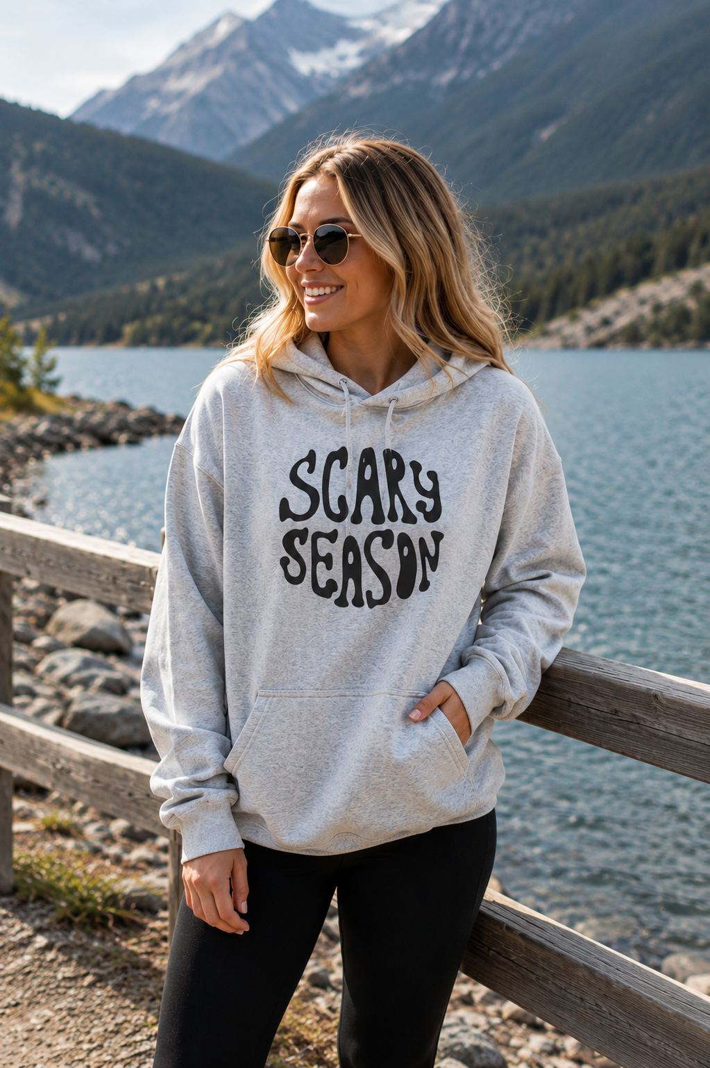 Scary Season Hoodie | Halloween spooky text sweatshirt