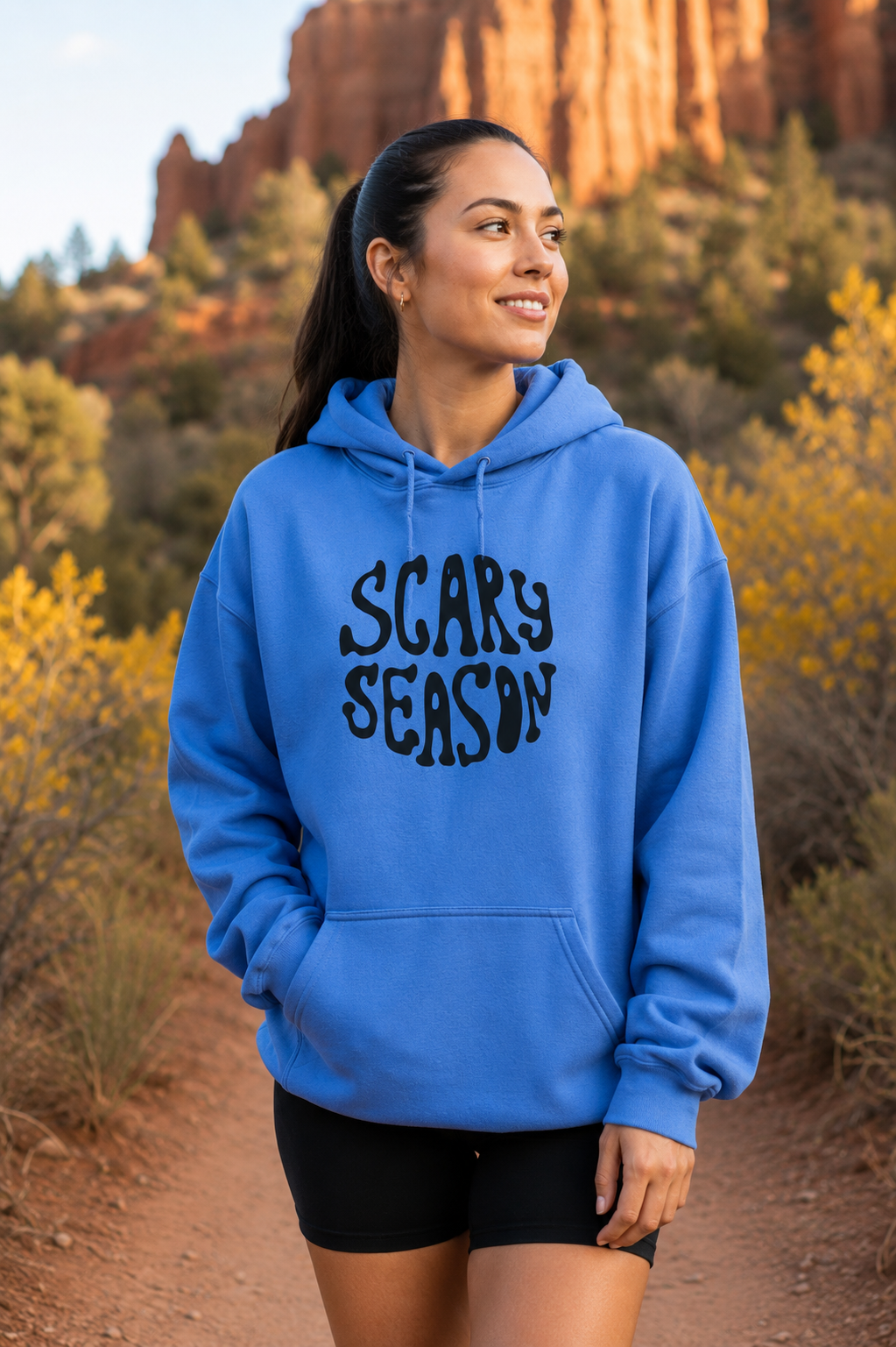 Scary Season Hoodie | Halloween spooky text sweatshirt