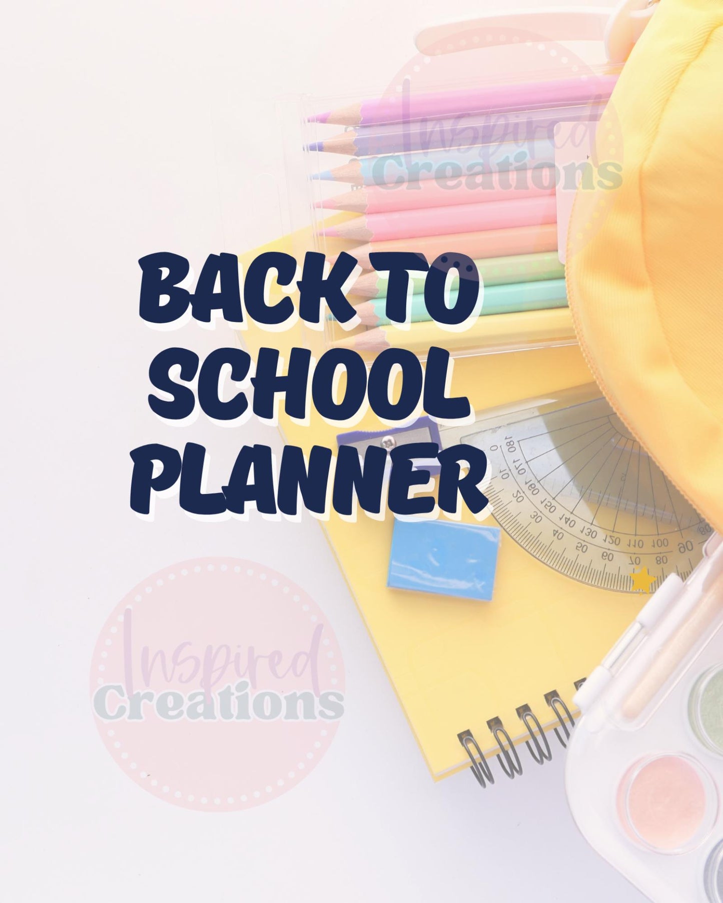 Back to School Digital Planner | Student Planner | Printable Academic Organizer | Instant Digital Download