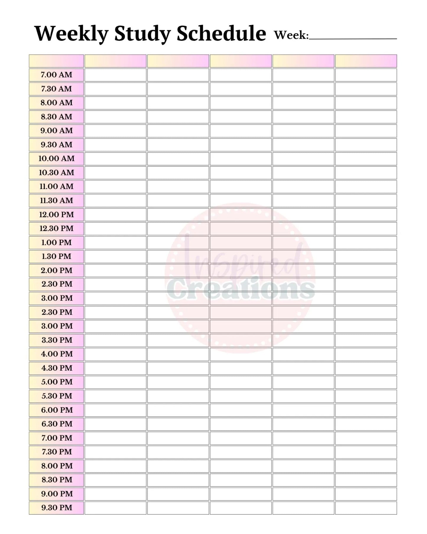 College Student Digital Planner | Academic Planner | Printable Student Organizer | Instant Digital Download
